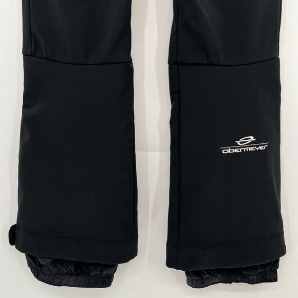 Obermeyer Black Ski/Snowboard Pants Loop Snap Closure Zip Pockets Women's Size 4 - Picture 6 of 8